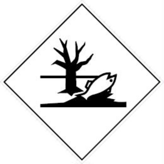 Hazard sign Marine pollutant mark - 100x100mm